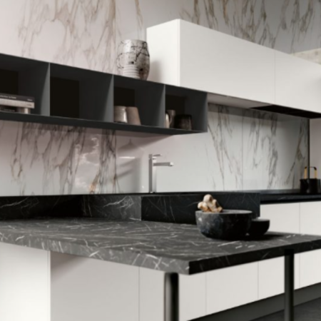 Cuisine entreprise en angle Angelia